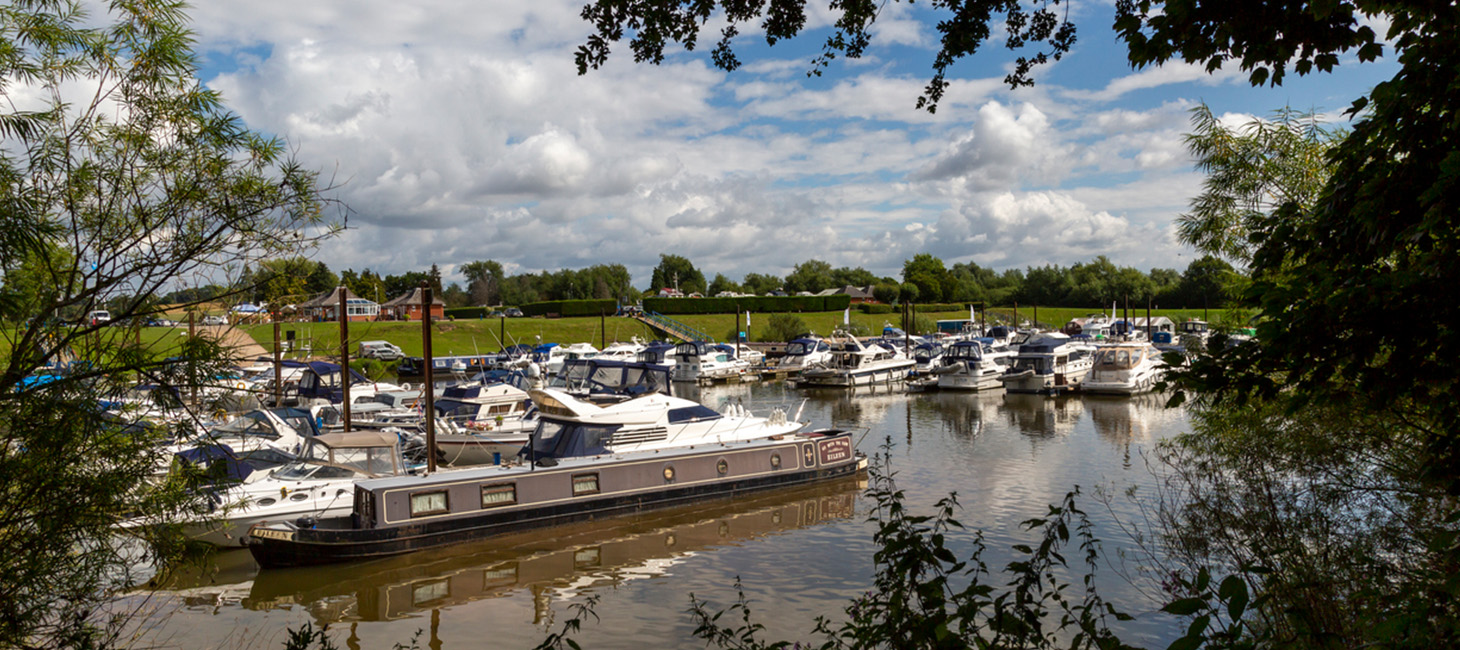 Photo of river with boats near Upton-Severn